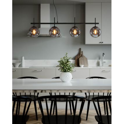 ByRydens - Hanglamp met kabel BOYLE 4xE27/8W/230V