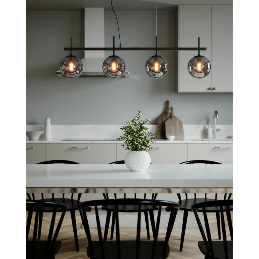 ByRydens - Hanglamp met kabel BOYLE 4xE27/8W/230V