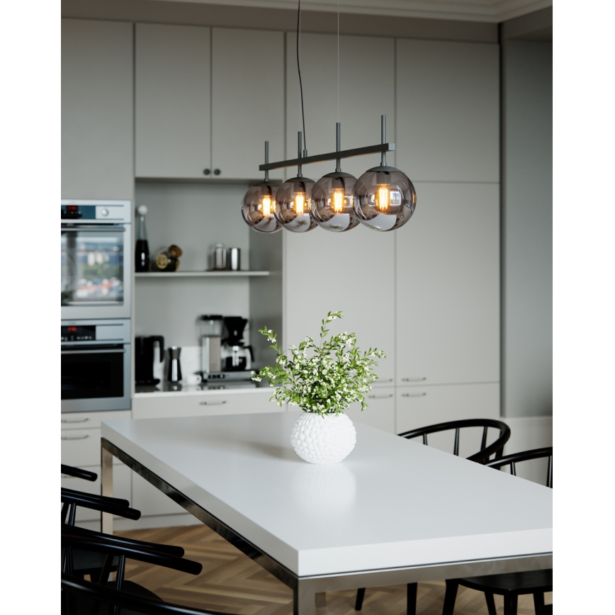 ByRydens - Hanglamp met kabel BOYLE 4xE27/8W/230V