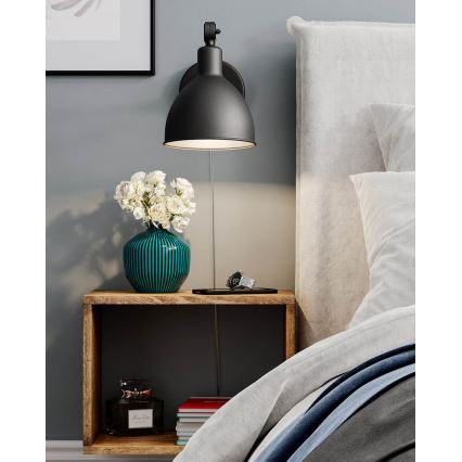 ByRydens - Wandlamp BAZAAR MINI 1xE27/5W/230V zwart
