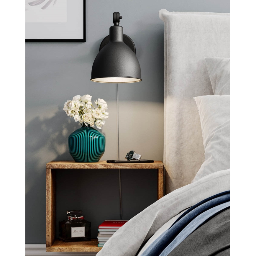 ByRydens - Wandlamp BAZAAR MINI 1xE27/5W/230V zwart