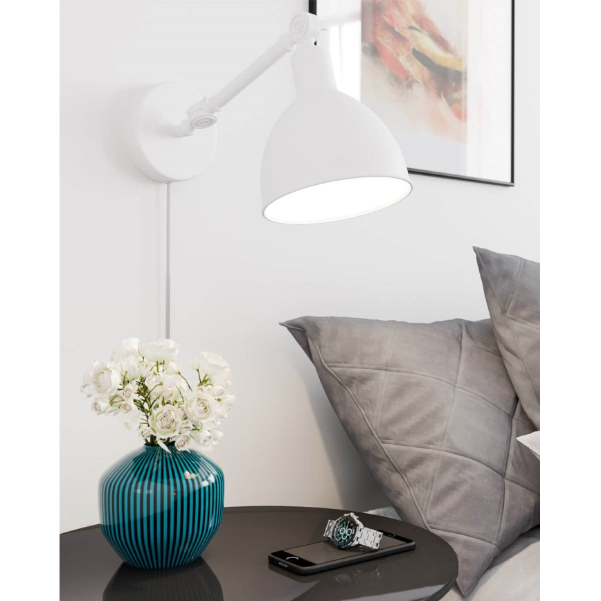 ByRydens - Wandlamp BAZAR 1xE27/5W/230V wit