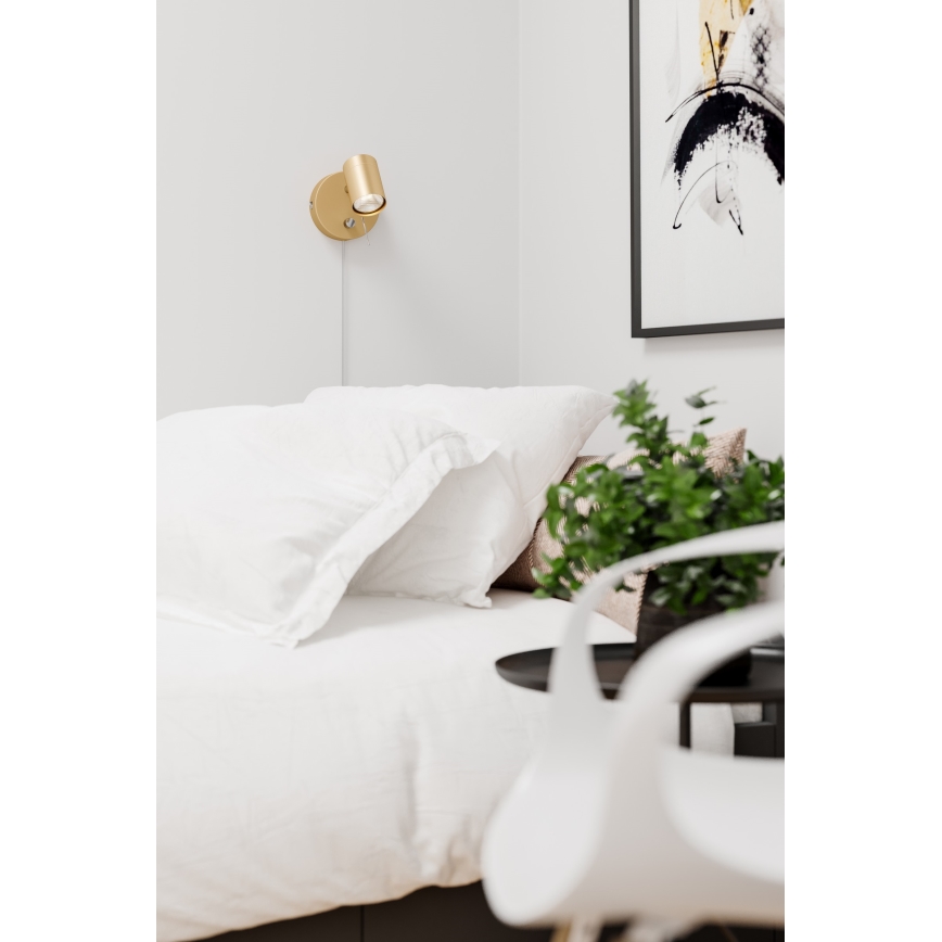 ByRydens - Dimbare wandspot CORRECT 1xGU10/7W/230V goud