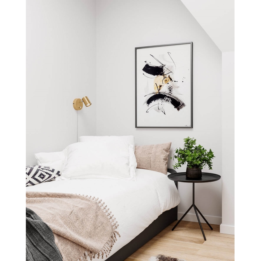 ByRydens - Dimbare wandspot CORRECT 1xGU10/7W/230V goud