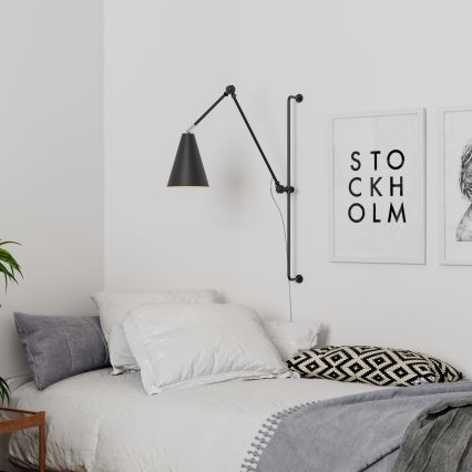 ByRydens - Wandlamp YUKON 1xE27/5W/230V zwart