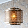 ByRydens - Hanglamp aan een ketting HERMINE 1xE27/5W/230V messing diameter 34 cm