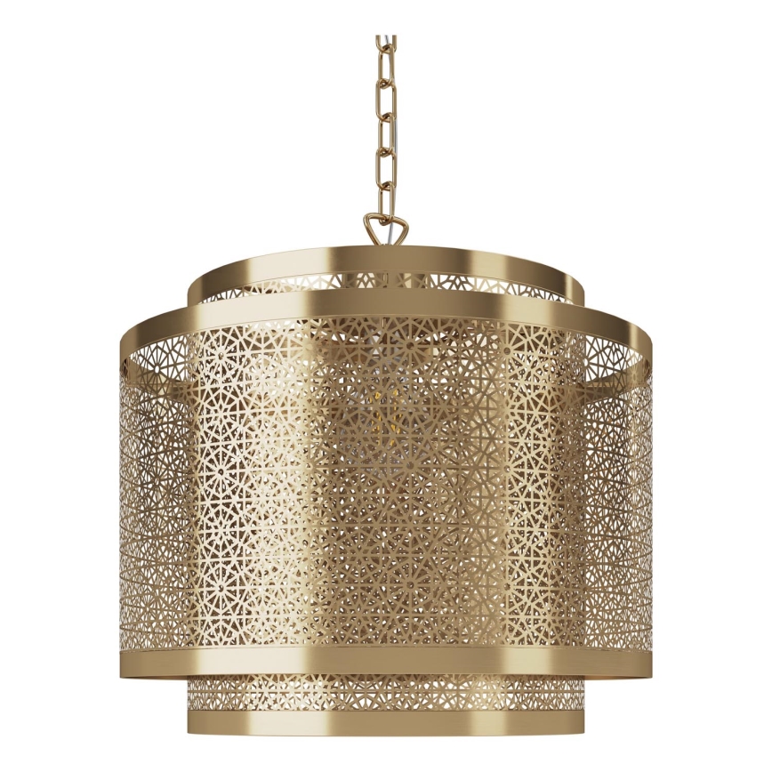 ByRydens - Hanglamp aan een ketting HERMINE 1xE27/5W/230V messing diameter 34 cm