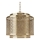 ByRydens - Hanglamp aan een ketting HERMINE 1xE27/5W/230V messing diameter 34 cm
