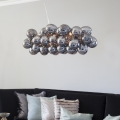 ByRydens - Hanglamp aan een koord GROSS BAR 8xG9/5W/230V gerookt/zwart