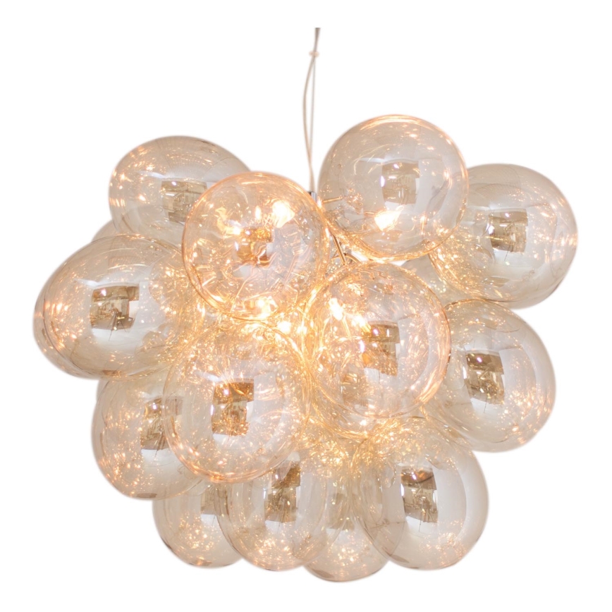 ByRydens - Hanglamp aan een koord GROSS GRANDE 8xG9/4W/230V gerookt/bruin diameter 62 cm