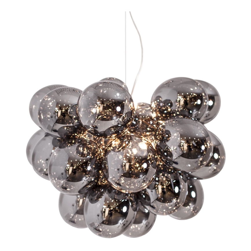 ByRydens - Hanglamp aan een koord GROSS GRANDE 8xG9/4W/230V gerookt/zwart diameter 62 cm