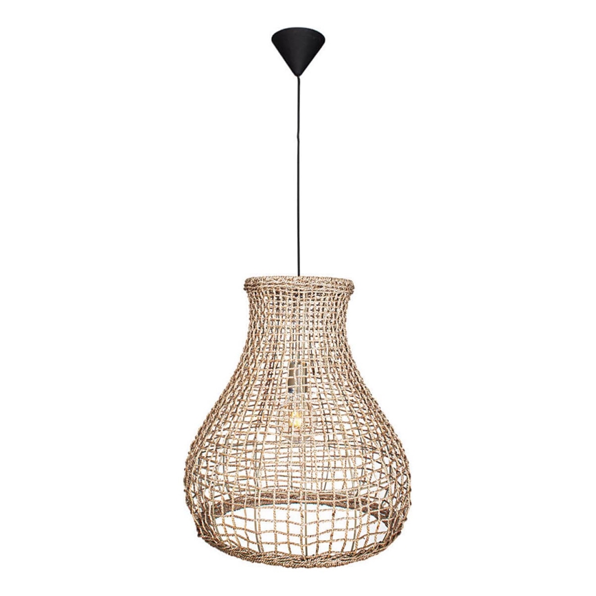 ByRydens - Hanglamp aan een koord SEAGRASS 1xE27/8W/230V beige diameter 49 cm
