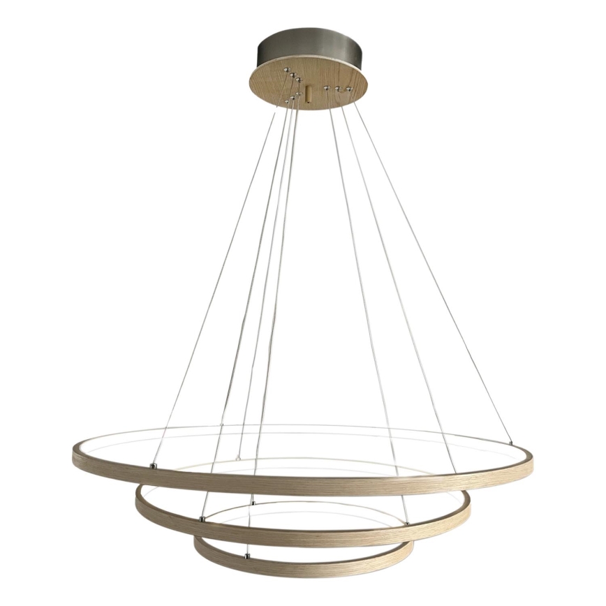 ByRydens - LED Hanglamp aan een koord TRIONE LED/45W/230V bruin diameter 80 cm