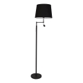 ByRydens - LED vloerlamp ORLANDO 1xE27/5W/230V + ingebouwde LED 3W, zwart Ø 36 cm