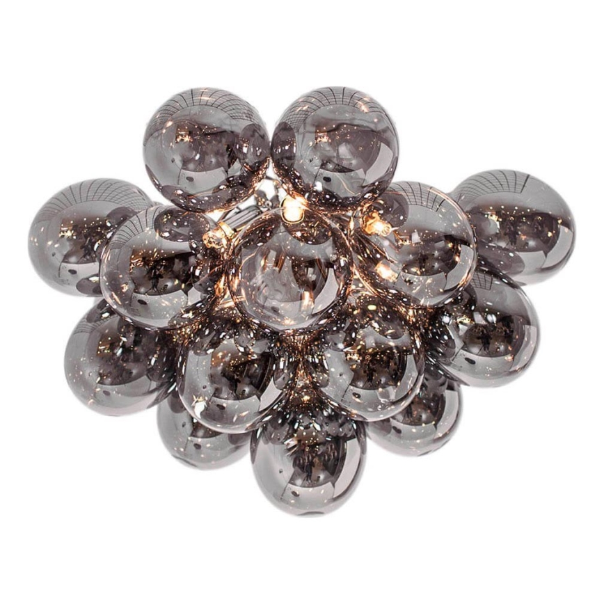 ByRydens - Plafondlamp GROSS 6xG9/5W/230V gerookt/zwart diameter 50 cm