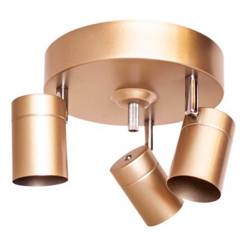 ByRydens - Plafondspot CORRECT 3xGU10/7W/230V goudkleurig Ø 20 cm