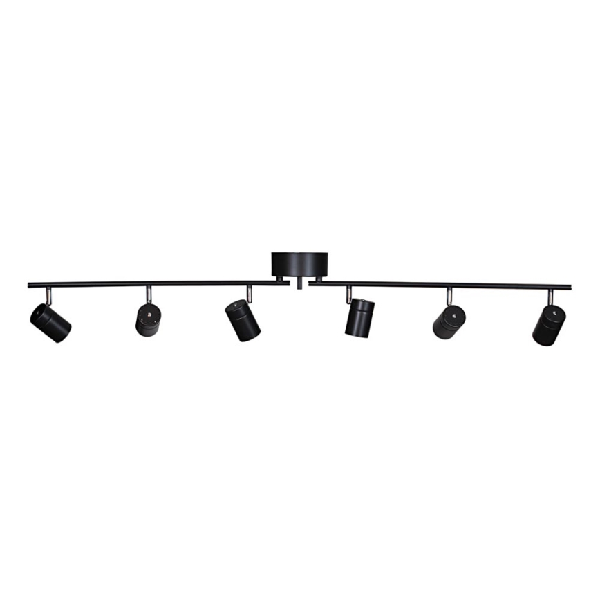 ByRydens - Spot CORRECT 6xGU10/7W/230V zwart diameter 30 cm