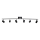 ByRydens - Spot CORRECT 6xGU10/7W/230V zwart diameter 30 cm