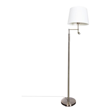 ByRydens - Staande LED Lamp ORLANDO 1xE27/5W/230V + LED/3W wit/brons diameter 36 cm