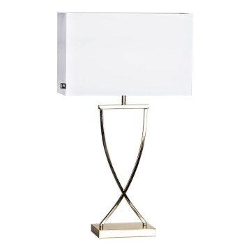 ByRydens - Tafellamp OMEGA 1xE27/5W/230V wit/messing