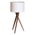 ByRydens - Tafellamp VEGA 1xE27/8W/230V wit/walnoot