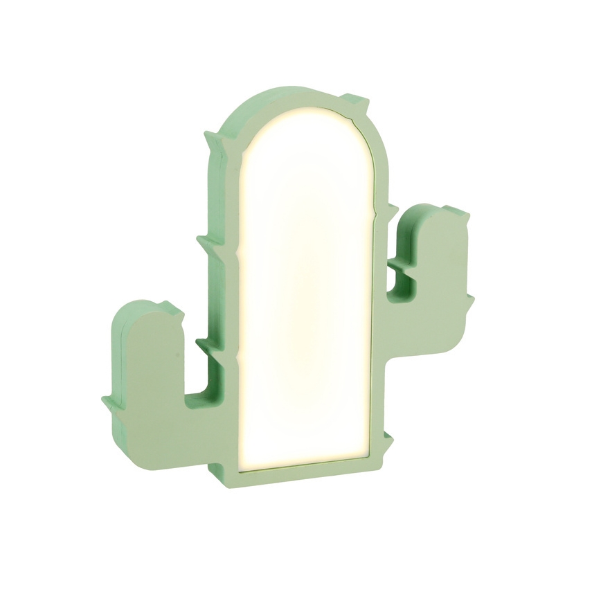 CACTUS LED Tafellicht voor Kinderen 10W/230V Groen