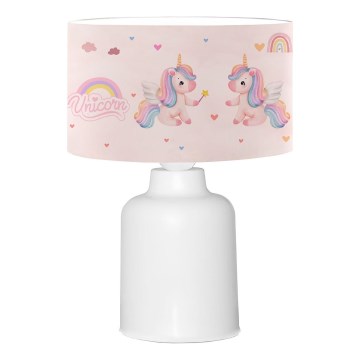 CANDY kinderlamp 1xE27/40W/230V roze/wit