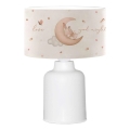 CANDY kinderlampje 1xE27/40W/230V wit/beige