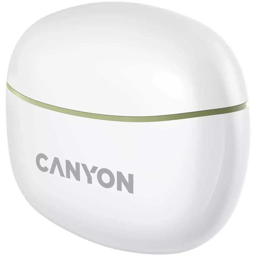 Canyon - Draadloos stereo earphones True Draadloos 500 mAh + 2x 40 mAh wit/groen