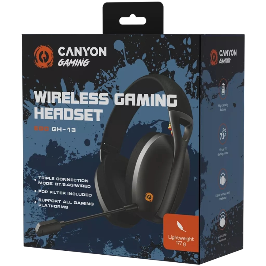 Canyon - Draadloze hoofdtelefoons met een microfoon 400 mAh zwart