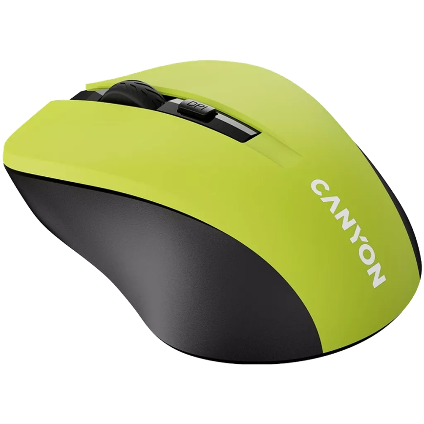 Canyon - Draadloze muis 800/1000/1200 DPI 2xAAA geel