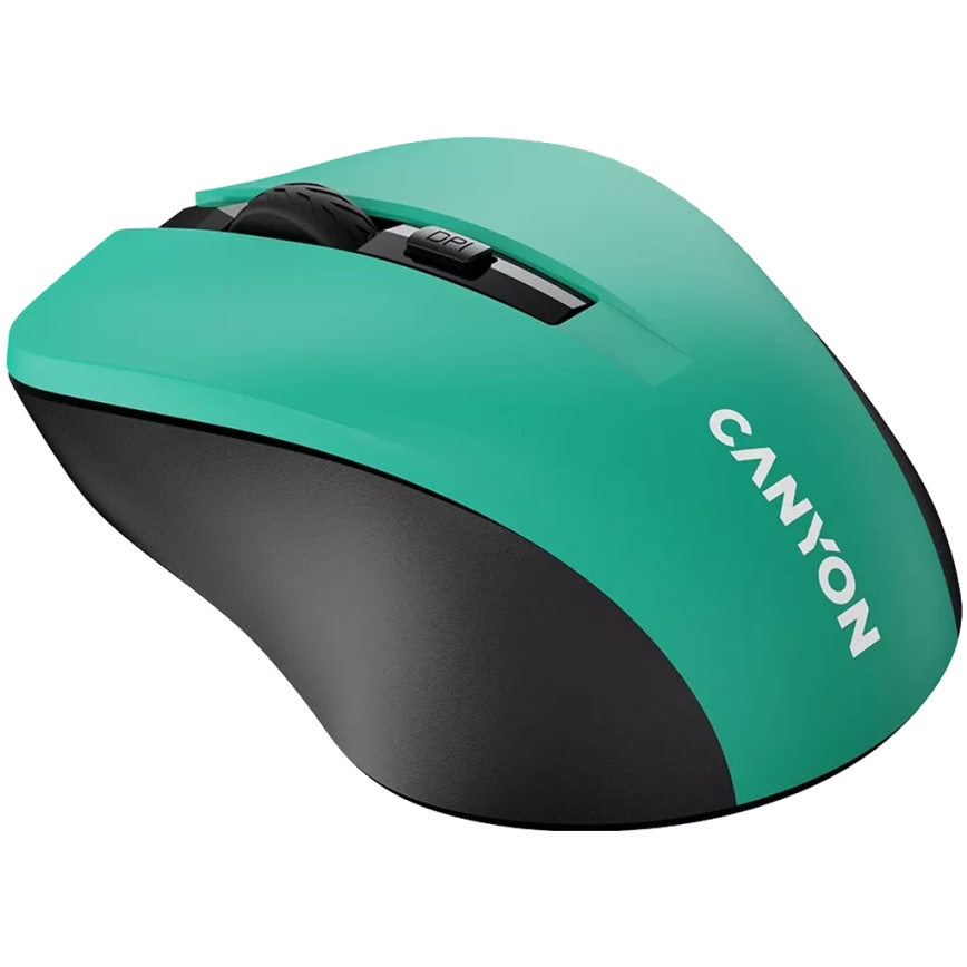 Canyon - Draadloze muis 800/1000/1200 DPI 2xAAA groen