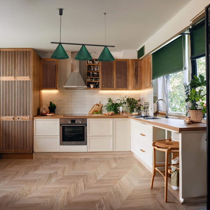 CAPITAL hanglamp met kabel 3xGX53/15W/230V, groen