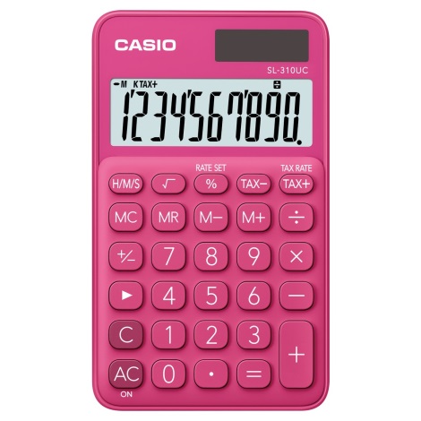 Casio - Zakrekenmachine 1xLR54 roze