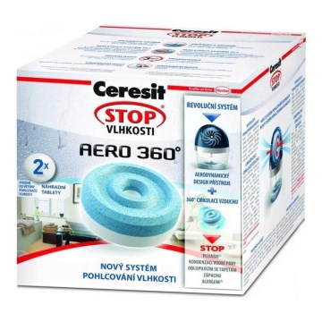 Ceresit - Tabletten voor 2-in-1 luchtontvochtiger AERO 360° 2x 450 g neutraal