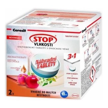 Ceresit - Tabletten voor luchtontvochtiger 2-in-1 PEARL 2x 300 g verkwikkend fruit