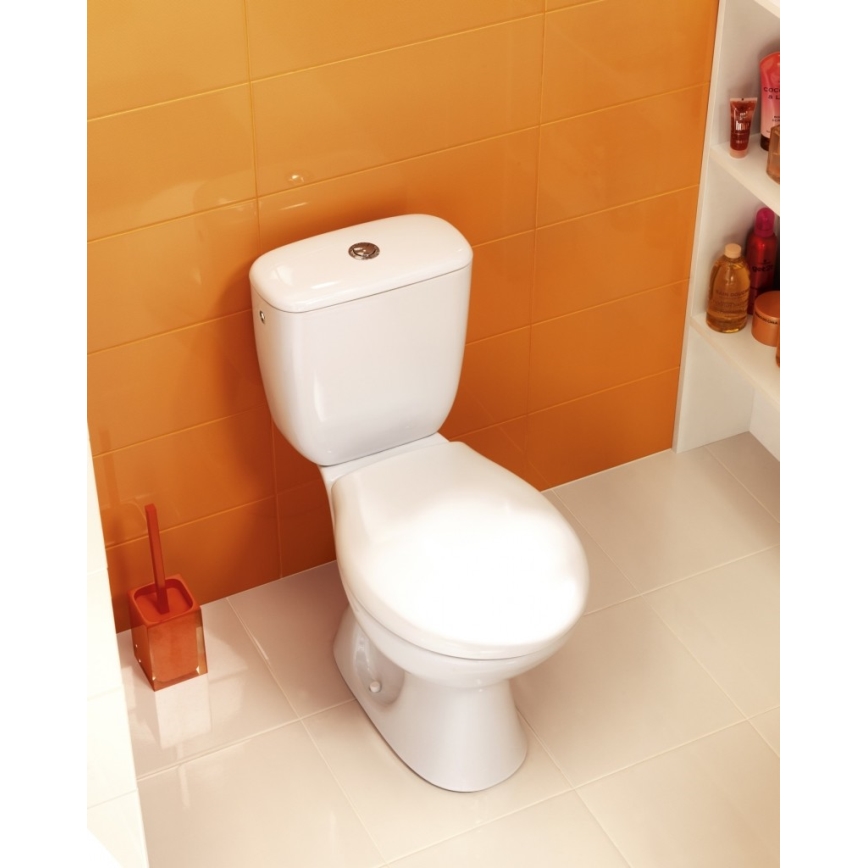 Cersanit K08-029 - Staande toilet met toiletzitting PRESIDENT keramiek/wit