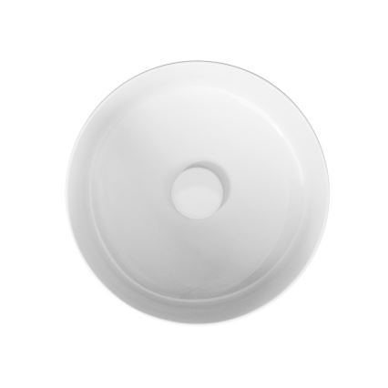 Cersanit K114-020 - Aanrecht wastafel CREA diameter 38 cm keramiek/glanzend wit