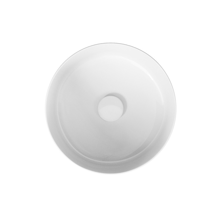 Cersanit K114-020 - Aanrecht wastafel CREA diameter 38 cm keramiek/glanzend wit