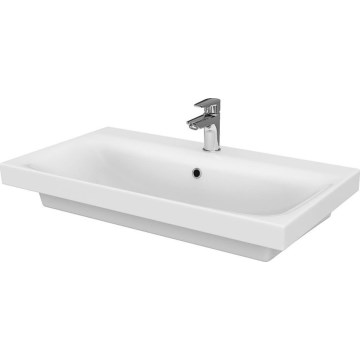Cersanit K116-013-ECO - Inbouwwastafel MODUO 45x80 cm keramiek/hoogglans wit