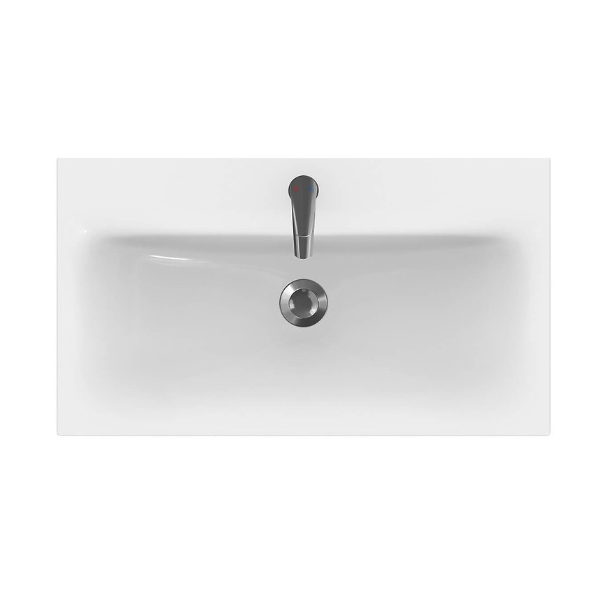 Cersanit K116-013 - Inbouwwastafel MODUO 45x80 cm keramiek/glanzend wit