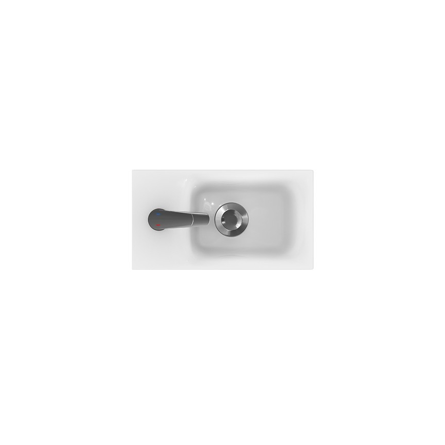 Cersanit K116-016 - Inbouwwastafel MODUO 22x40 cm keramiek/glanzend wit
