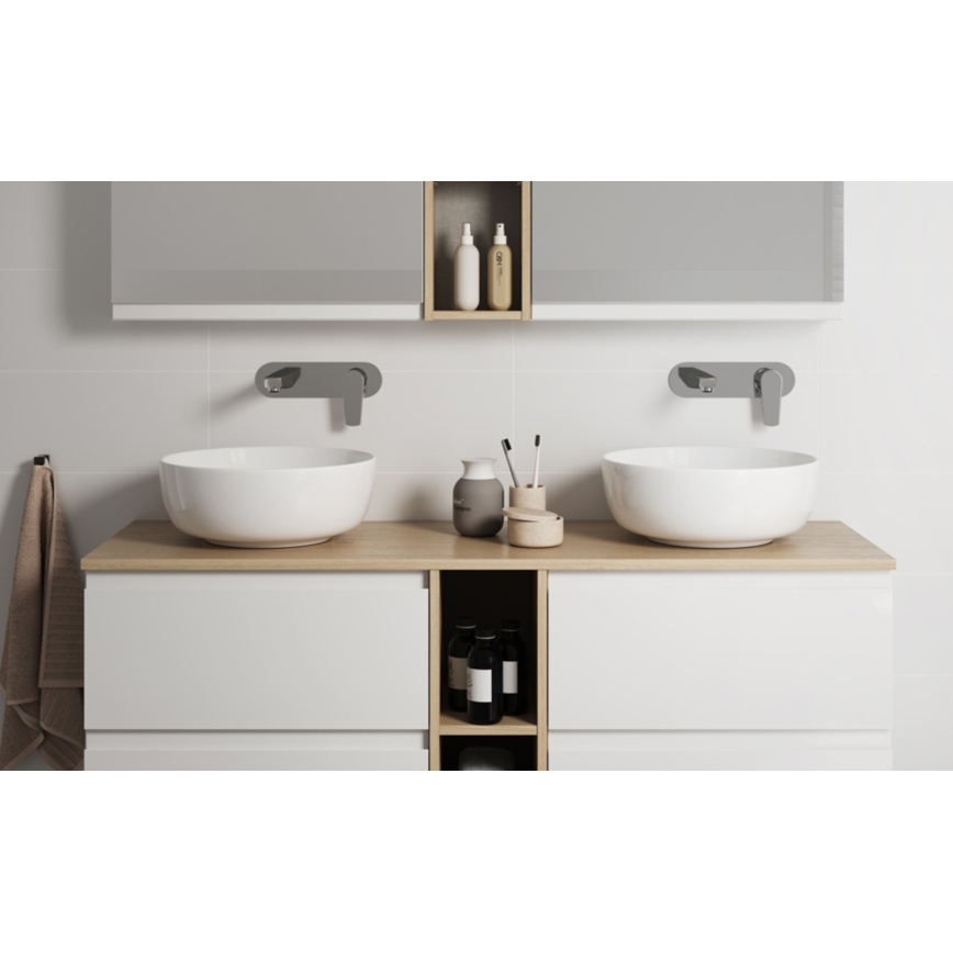 Cersanit K116-047-ECO - Opzetwastafel MODUO Ø 35 cm keramiek/hoogglans wit