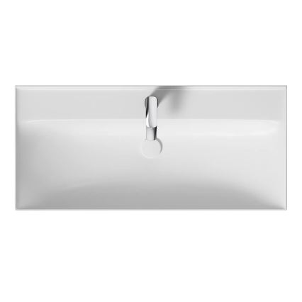 Cersanit K120-011 - Inbouwwastafel LARGA 46x100 cm keramiek/glanzend wit