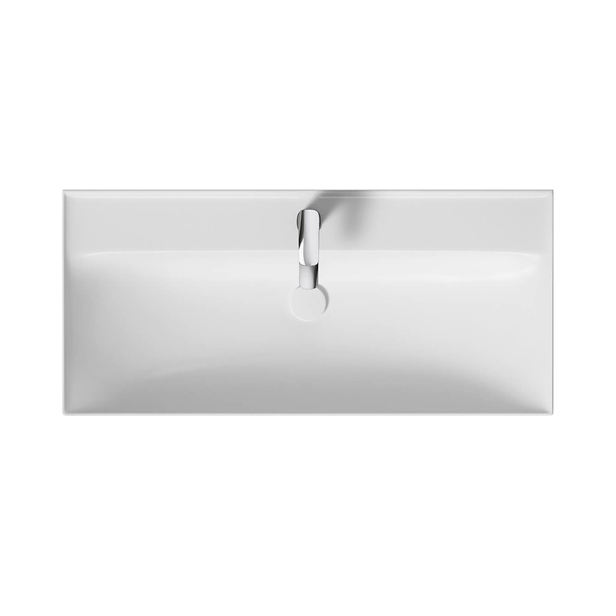 Cersanit K120-011 - Inbouwwastafel LARGA 46x100 cm keramiek/glanzend wit
