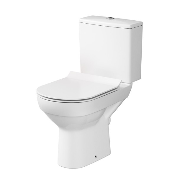 Cersanit K35-037 - Staande toilet met toiletzitting CITY keramiek/wit