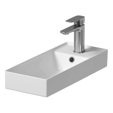 Cersanit K677-005 - Aanrecht wastafel LARGA 22x50 cm keramiek/glanzend wit