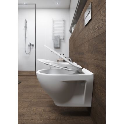 Cersanit K701-147 - Hangend toilet met toiletbril SAVIO keramiek/wit