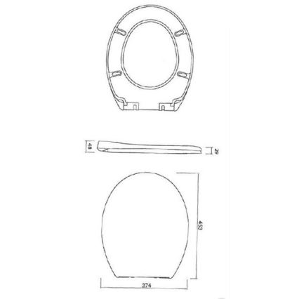 Cersanit K98-0074 - Wc-bril PRESIDENT SoftClose wit