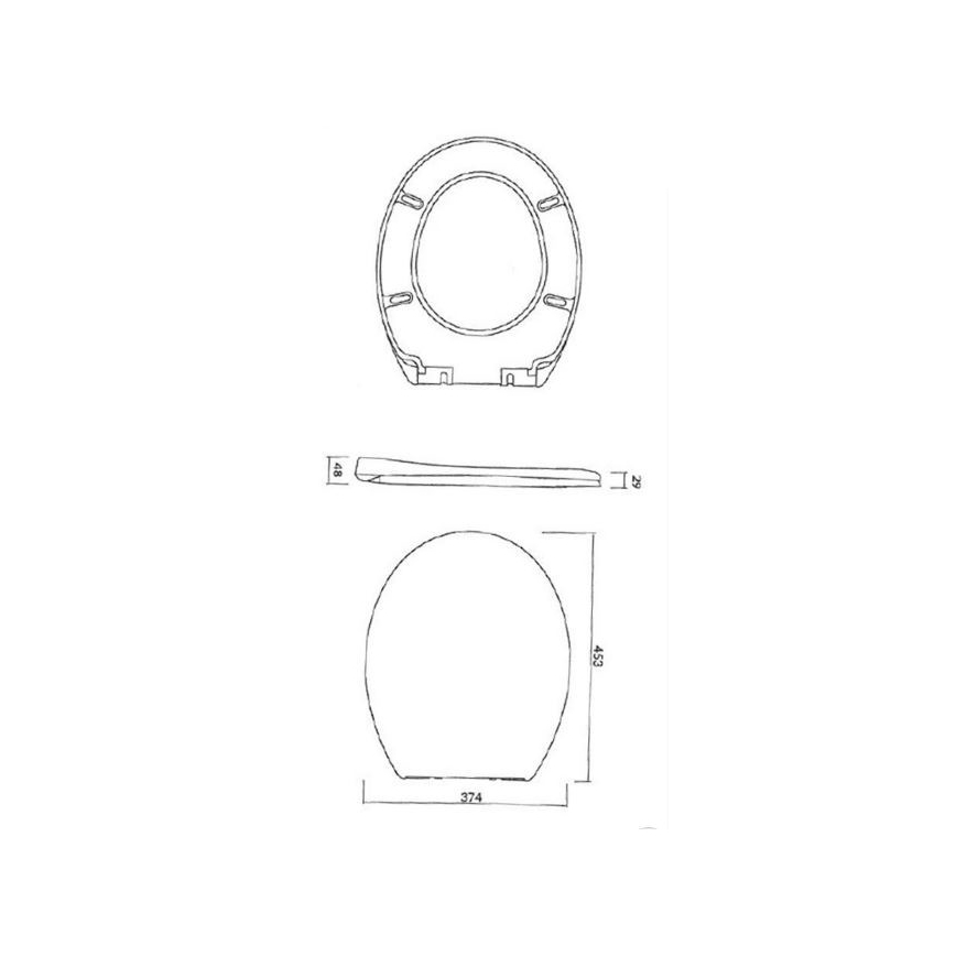 Cersanit K98-0074 - Wc-bril PRESIDENT SoftClose wit